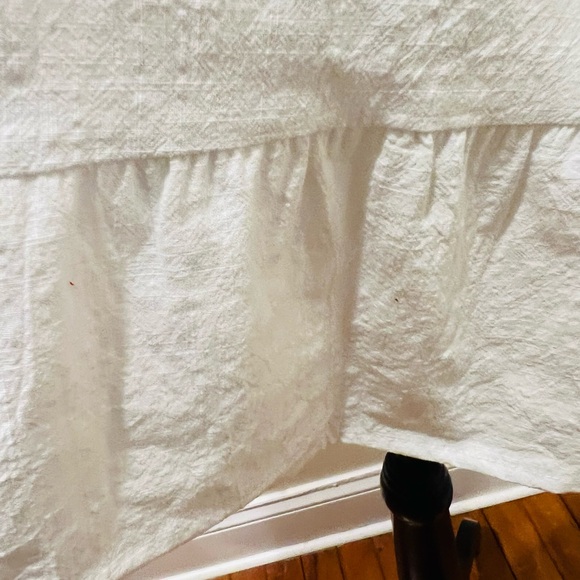 KIRUNDO Embroidered Boho Dress Pom Pom Sleeves White Medium - Picture 13 of 14